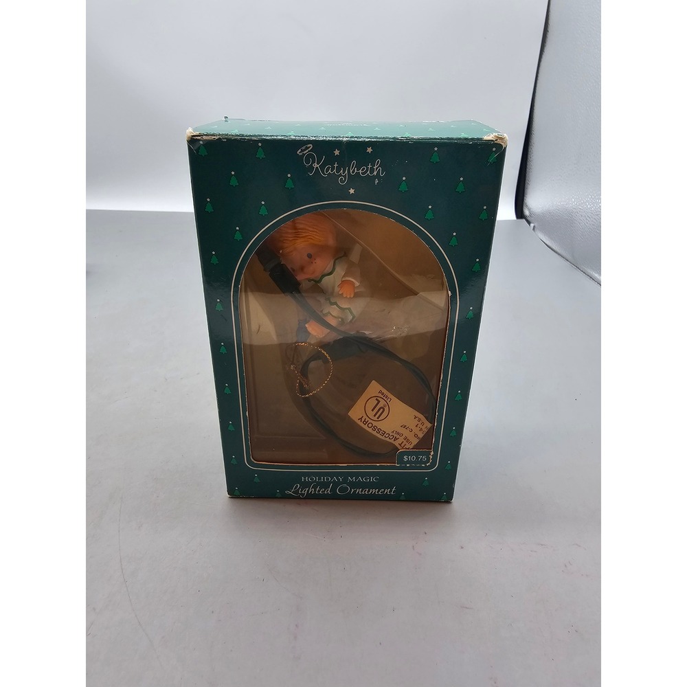 Vintage 1985 Hallmark Katybeth Holiday Magic Lighted Christmas Ornament QLX710-2